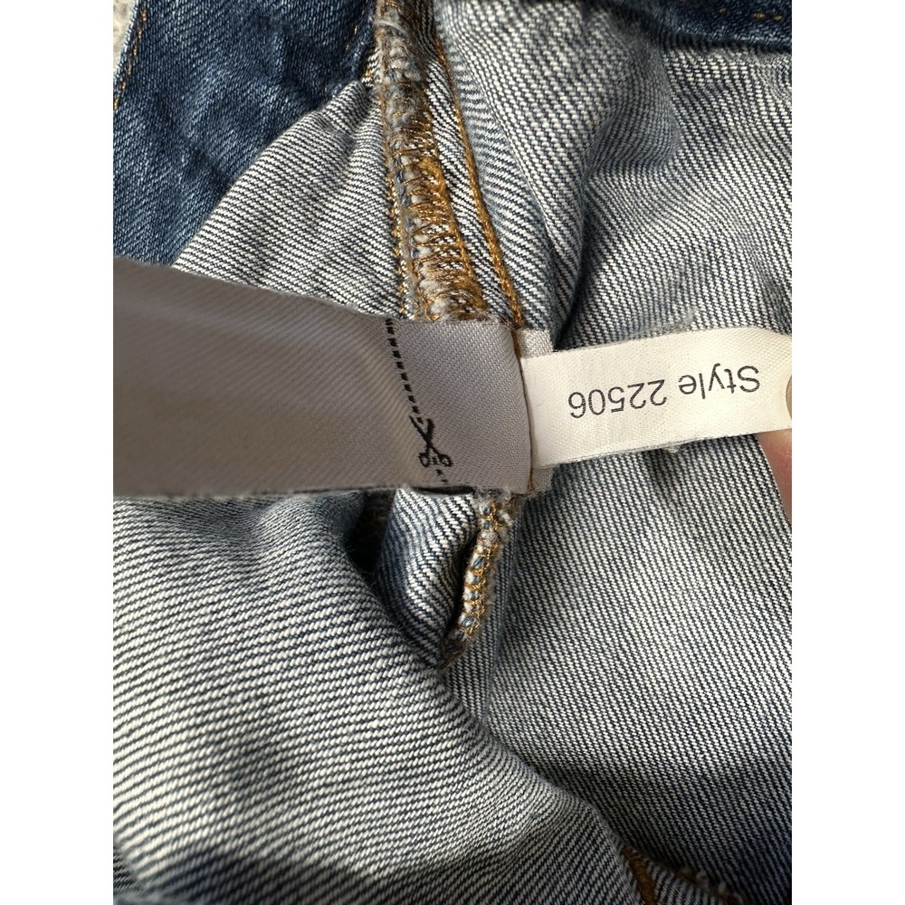 J Crew Denim Jacket Womens 4 Blue Bowery Distressed Jean Cropped Faded Preppy - Picture 13 of 13